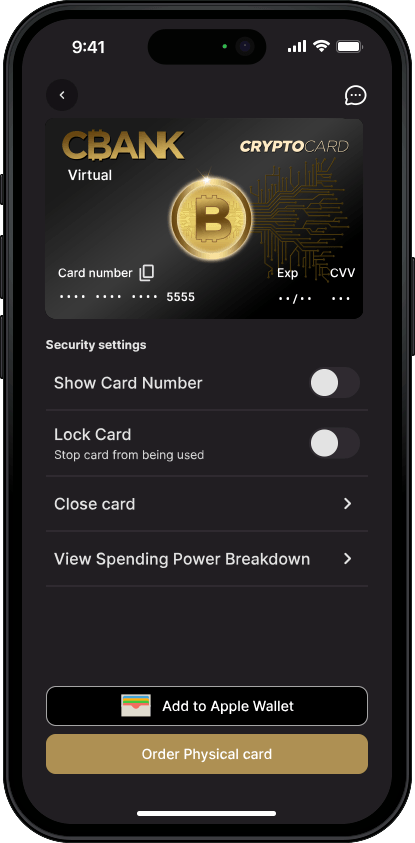 Virtual card security